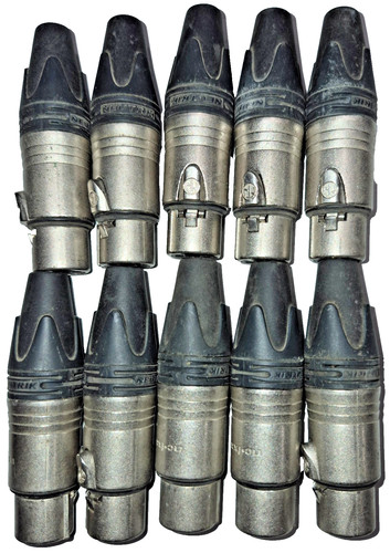 10x 3pin neutrik xlr - 10x,