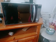 EGL 20L Mirrored Microwave Microwaves, Silver, new in box 48 hour tracked