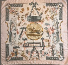 HERMES copeaux Carre 90 Silk