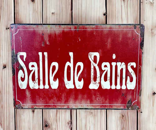 Decorative metal sign - , french
