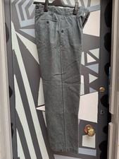 Swiss Army WW2 1940s Wool Trousers-size Small