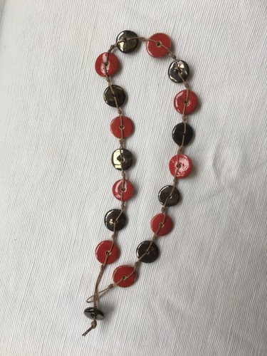 Kazuri kenya coin bead - kenya,
