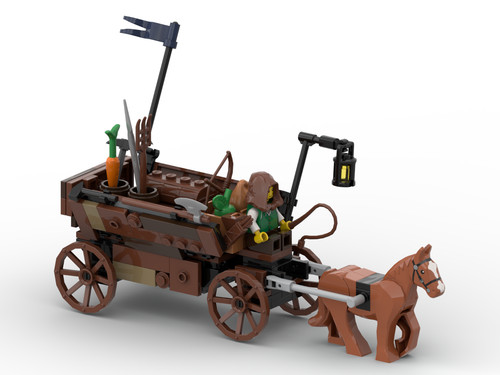Lego knights carriage moc - knights,