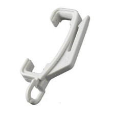 White Curtain Track Rail Hook