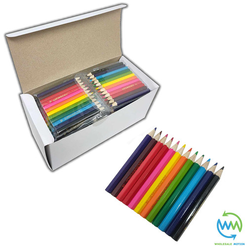 Pack coloured half pencils - half,