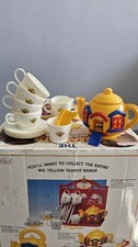 Incredibly Rare Bluebird Little Yellow Teapot Tea Set Vintage 1990 Complete