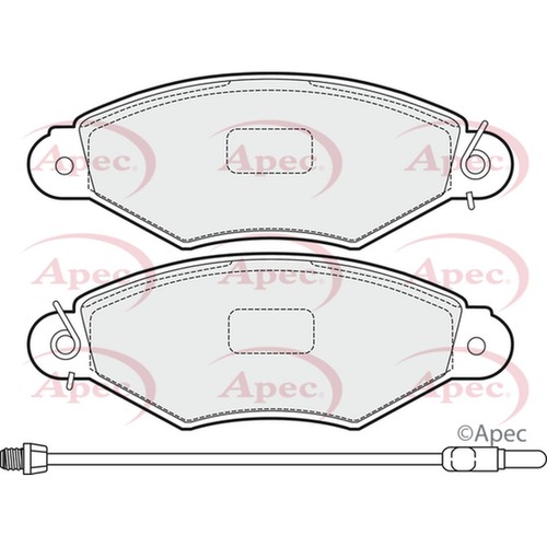 Brake pads set - pads, renault