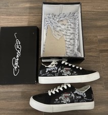 Ed Hardy graffiti lace up