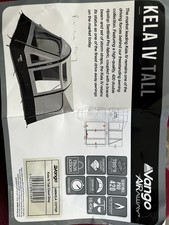 Vango Kela 1v Tall Porch Air Awning with Carry Bag Used Once Excellent Cond