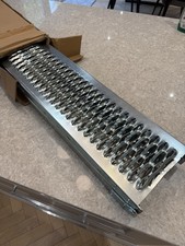 Foldable Anti-Slip Motorcycle Ramp - Silver