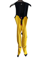 Assos Airblock 851 Bib Tights Cycling Suit Size S Small Yellow Black Windproof