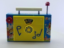 Fisher Price TV Radio Wind Up Musical Toy Farmer In The Dell Works - USED