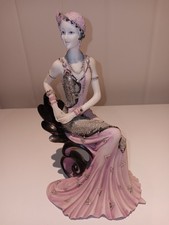 REPRODUCTION ART DECO LADY FIGURINE