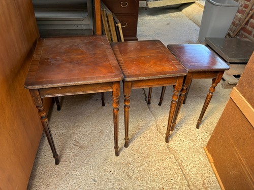 Nest wooden tables brown - wooden,