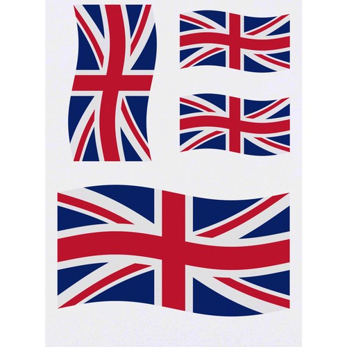 Waving union jack - 4, x