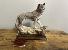 DEAR Wolf Sculpture by A. Belcari. Sculture Artistiche Italy 1992