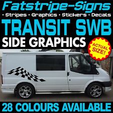 to fit FORD TRANSIT SWB GRAPHICS STICKERS STRIPES DECALS MK6 MK7 CAMPER VAN MX