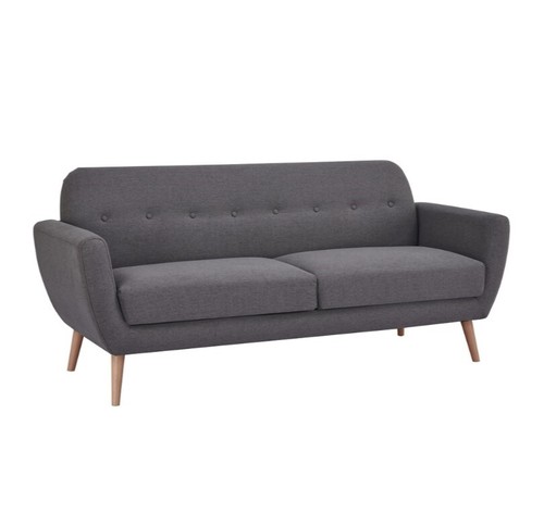 Charcoal grey three seater - grey, 3