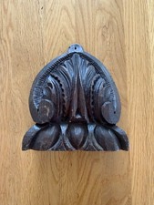 Hand Carved Oak Piece Vintage