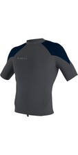 2025 O'Neill Mens Reactor-2 1mm Short Sleeve Top - Graphite / Abyss / Ocean