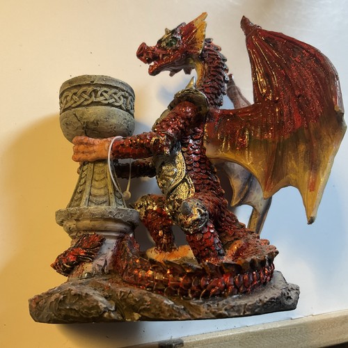 Dragon statue figurine - statue,