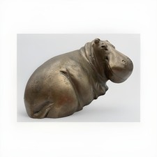 Hippo Cold Cast Bronze Animal