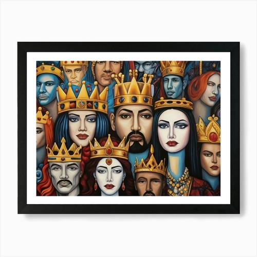 Abstract kings and queens - abstract,