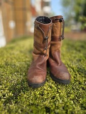 Sebago Mens Brown/Pebbled Tan Dorset High Waterproof Boots Size UK 6.5 EU 40W
