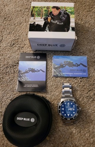 Deep blue master 1000 44mm - blue,
