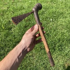 Antique 19th Century African Battle Axe Zulu