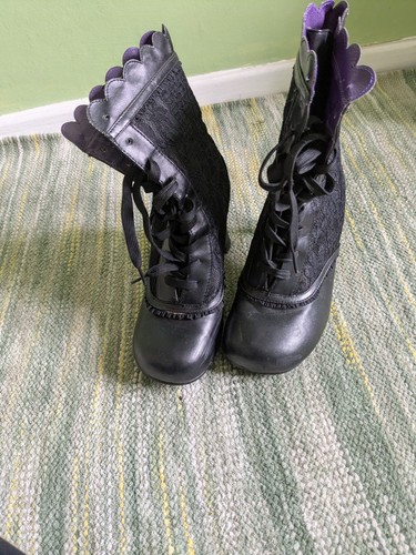 High heel black and - high,