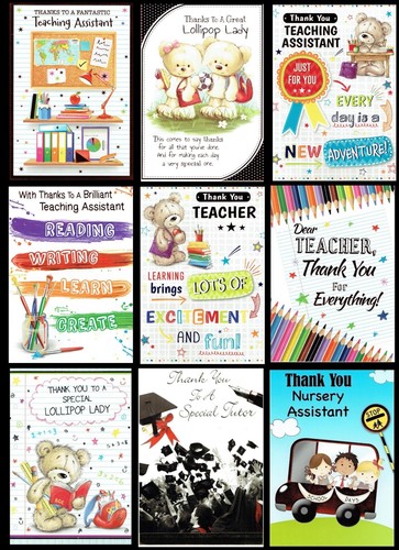 Thank you card teacher - you,