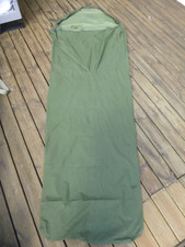 BRITISH ARMY BIVI SLEEPING BAG COVER BIVVY FISHING CAMPING WATERPROOF GREEN CASE