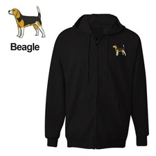 BEAGLE DOG ZIPPER HOODIE