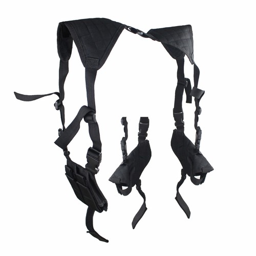 Double shoulder holster with - double,