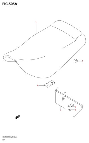 Suzuki genuine atv cushion - suzuki,