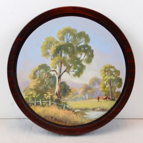 Vintage australian oil - australian,