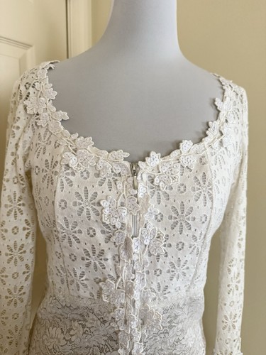 Sagaie lace sequins - w/sequins, white