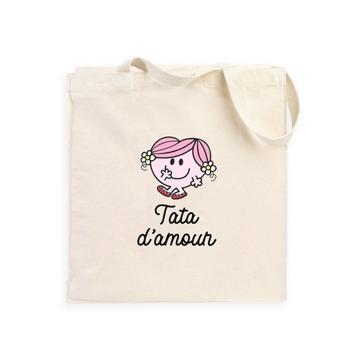 Tote bag tata amour coeur - tote, d'amour
