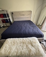 R Evercool Cooling Comforter Queen Midnight Blue Blanket Silver Infused