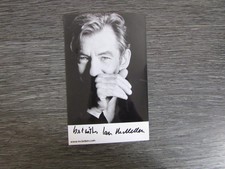 Ian McKellen Lord of the Rings Hobbit & X Men Actor Original Hand Signed Photo