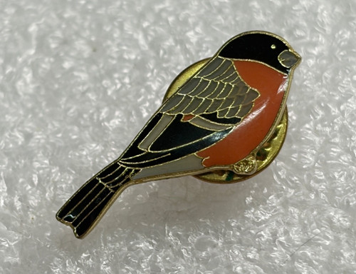 Rspb bullfinch card pin - rspb,