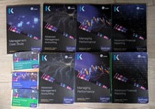 Kaplan CIMA Management E2, P2, F2, Case Study Studytext, Practice, Revision Book