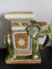 Large Mid-Century Elephant Plant Stand 30cm High 22cm Wide Ornate Plants Good