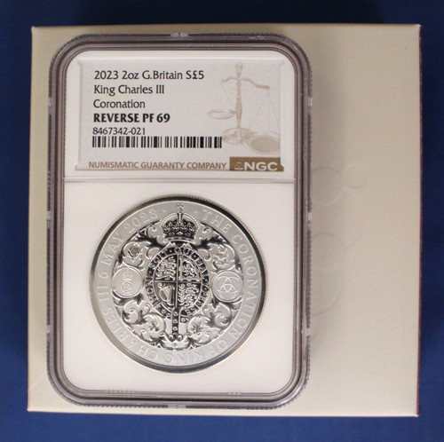 2023 silver proof 2oz coin - silver, £5