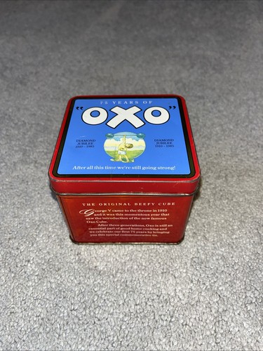 Vintage oxo commemorative tin - vintage,