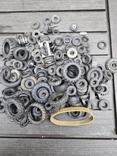Various Dinky Toy Tyres, Hubs, Axels