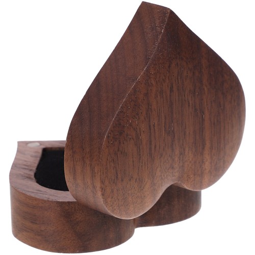 Wooden box heart shaped - wooden,