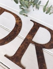 Rusty Metal Alphabet Letters