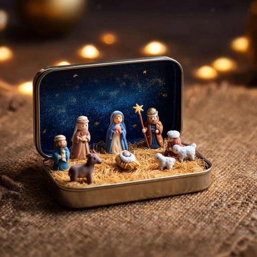 Nativity scene sculpture for - scene,